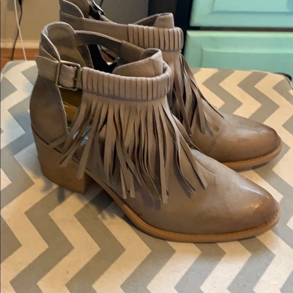 Maurice’s Fringe Booties